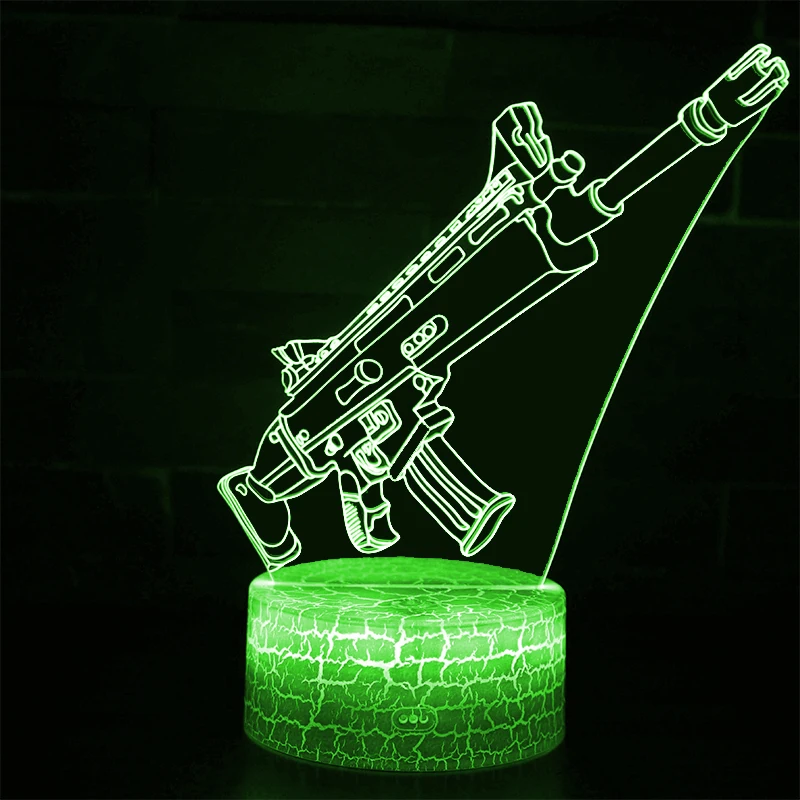 Настольная 3d лампа с дистанционным управлением декоративный ночсветильник со