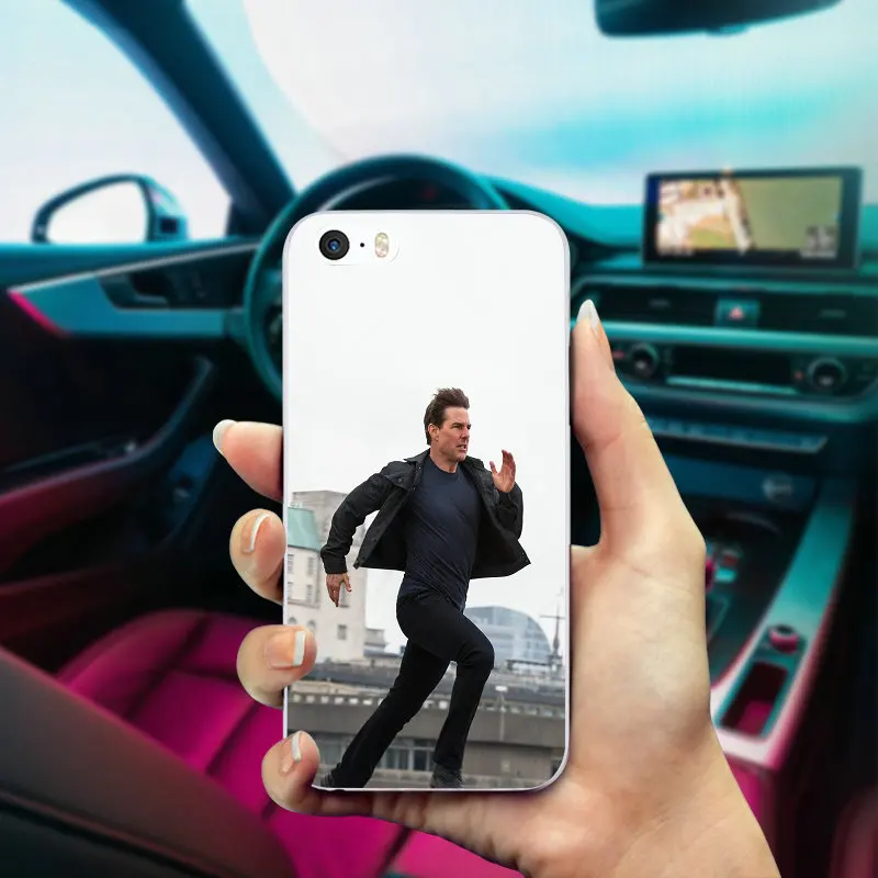 Soft TPU Mobile Phone Cases for iphone X Case Back Cover 6S 7 8 Plus 4 4S 5 5S SE Bags Missions Impossible Tom Cruise | Мобильные