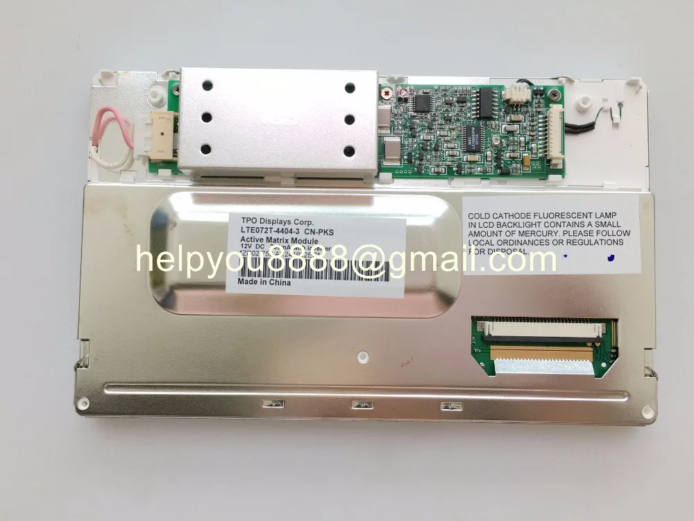 Оригинальный новый дисплей TPO LTE072T-4404-3 CN-PKS 12В экран Активный модуль Martrix для