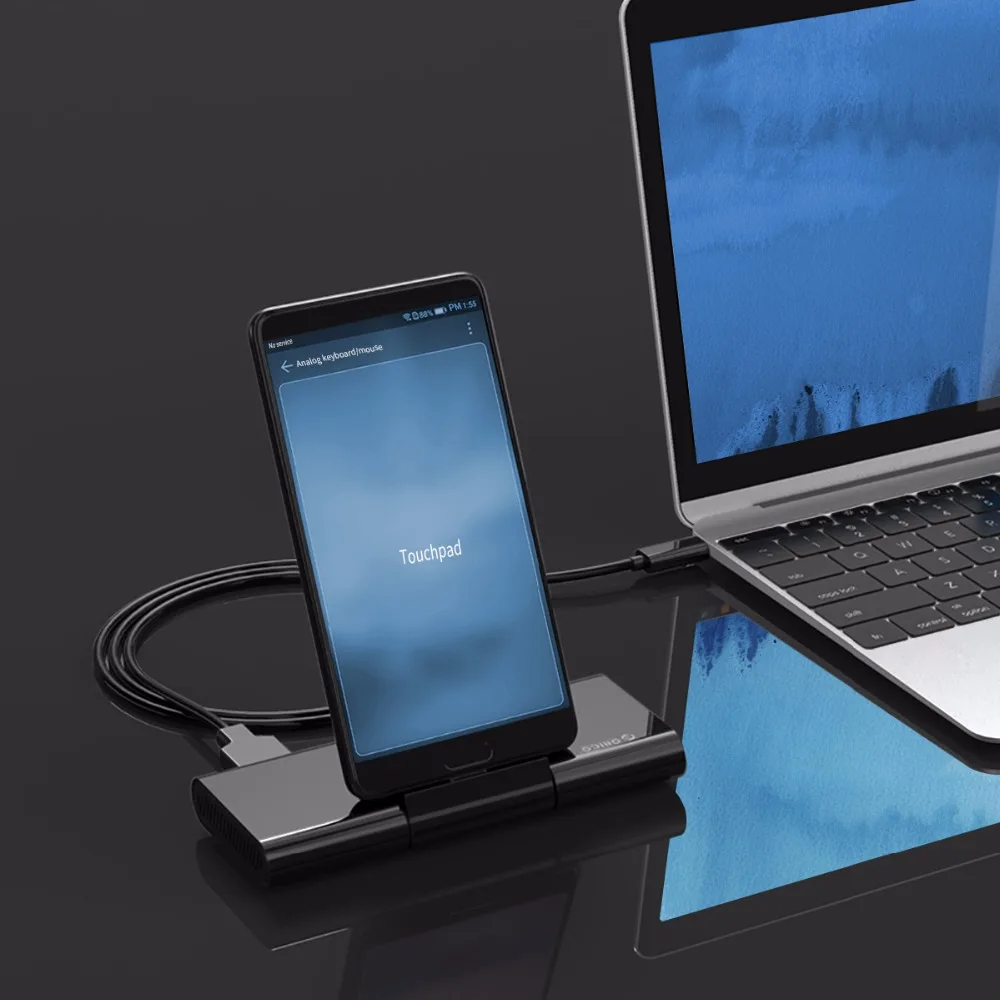 ORICO USB-C концентратор type C концентратор USB 3,0 type C HDMI RJ45 RJ45 4K видео USB 3,1 концентратор с подставкой для huawei 10 P20 samsung Galaxy S9