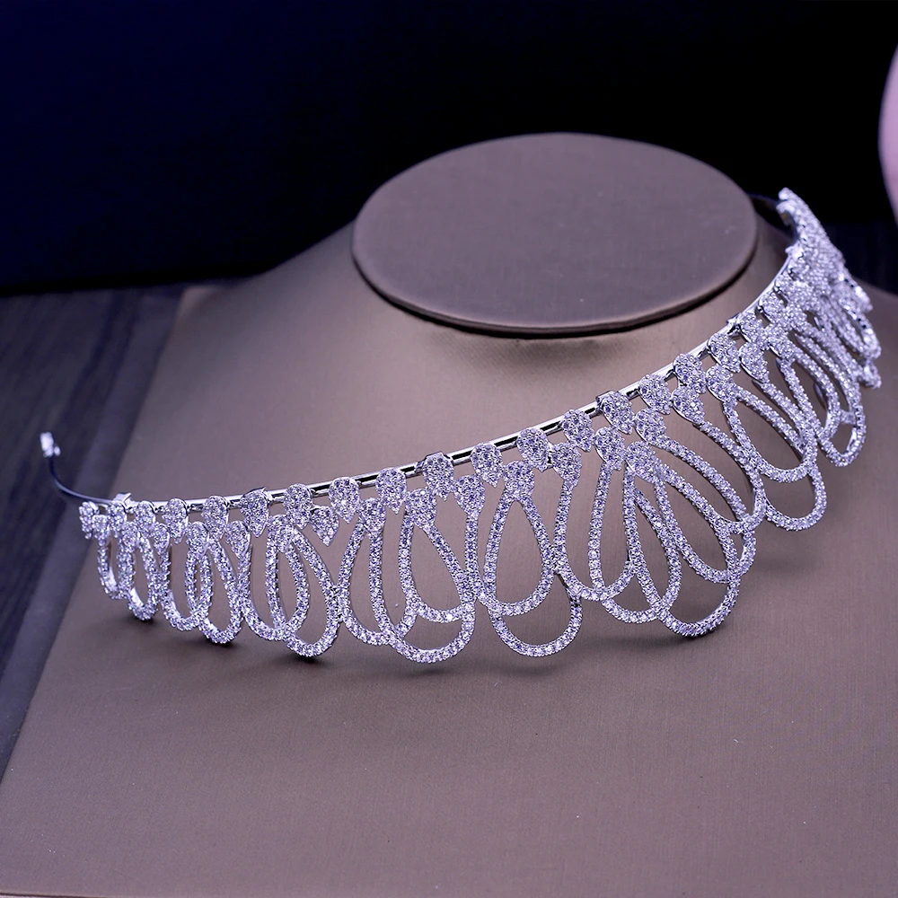 HIBRIDE новый цветочный дизайн головная повязка благородный кубический циркон