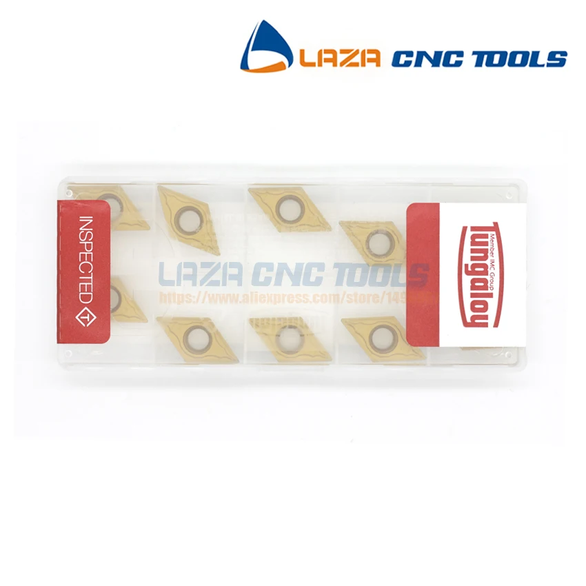 DCMT11T304-PS DCMT11T308-PS T9025 * 10 шт вольфрамовые токарные наконечники Токарные Вставки для