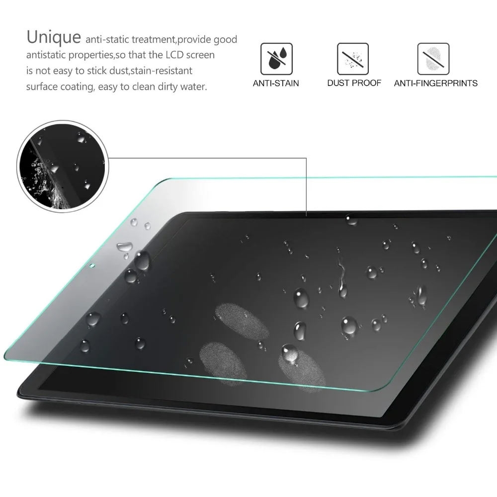 Закаленное стекло для планшета Samsung Galaxy Tab A 10 1 2019 T510 T515 A6 2016 T580 SM S5e|Защитные экраны