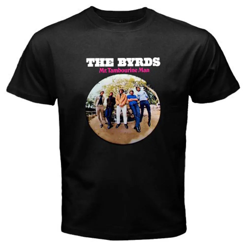 Новый THE BYRDS * Альбом Логотип Ретро Рок Группа Из 100% Хлопка Футболка Для
