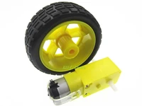 8lot 8pcs deceleration dc motor 8pcs supporting wheels smart car chassis motor robot car wheels