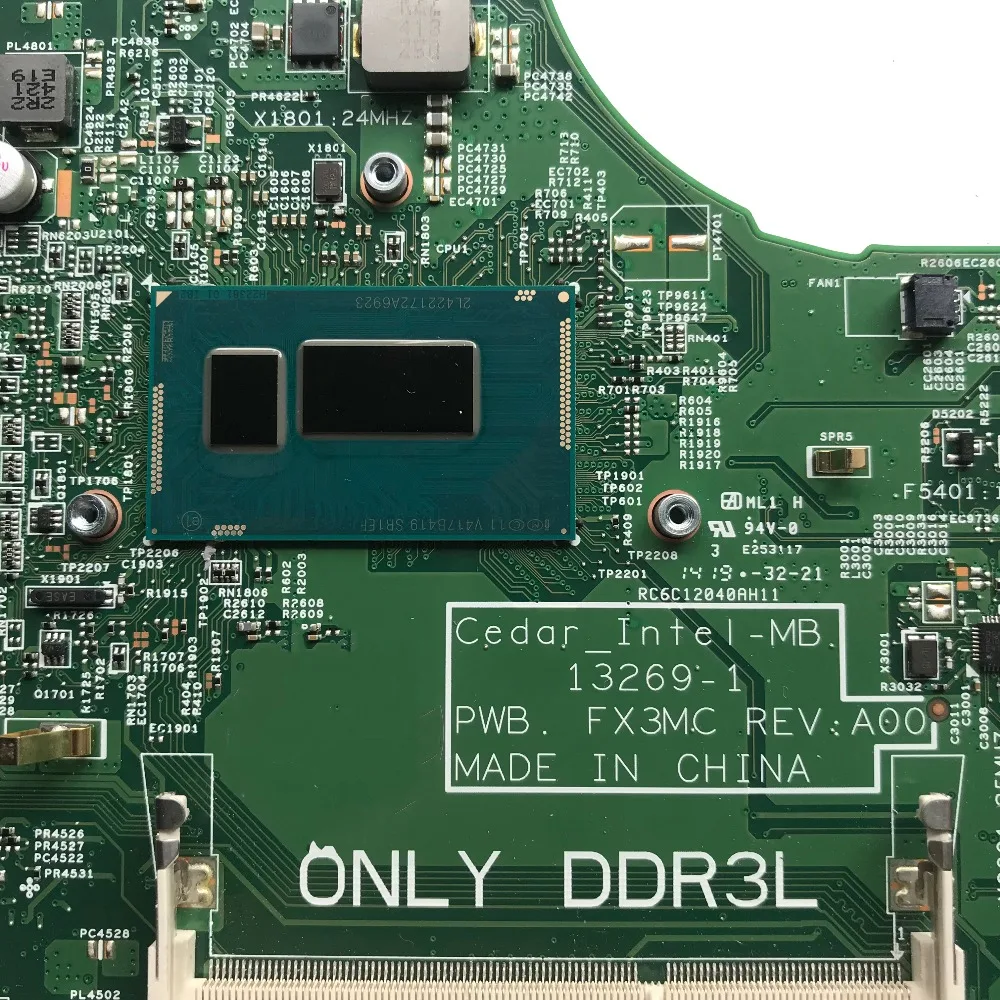 SZWXZY отлично подходит для материнской платы ноутбука DELL 15 3542 с I5 4210U DDR3L CN 01P4HG 1P4HG 13269