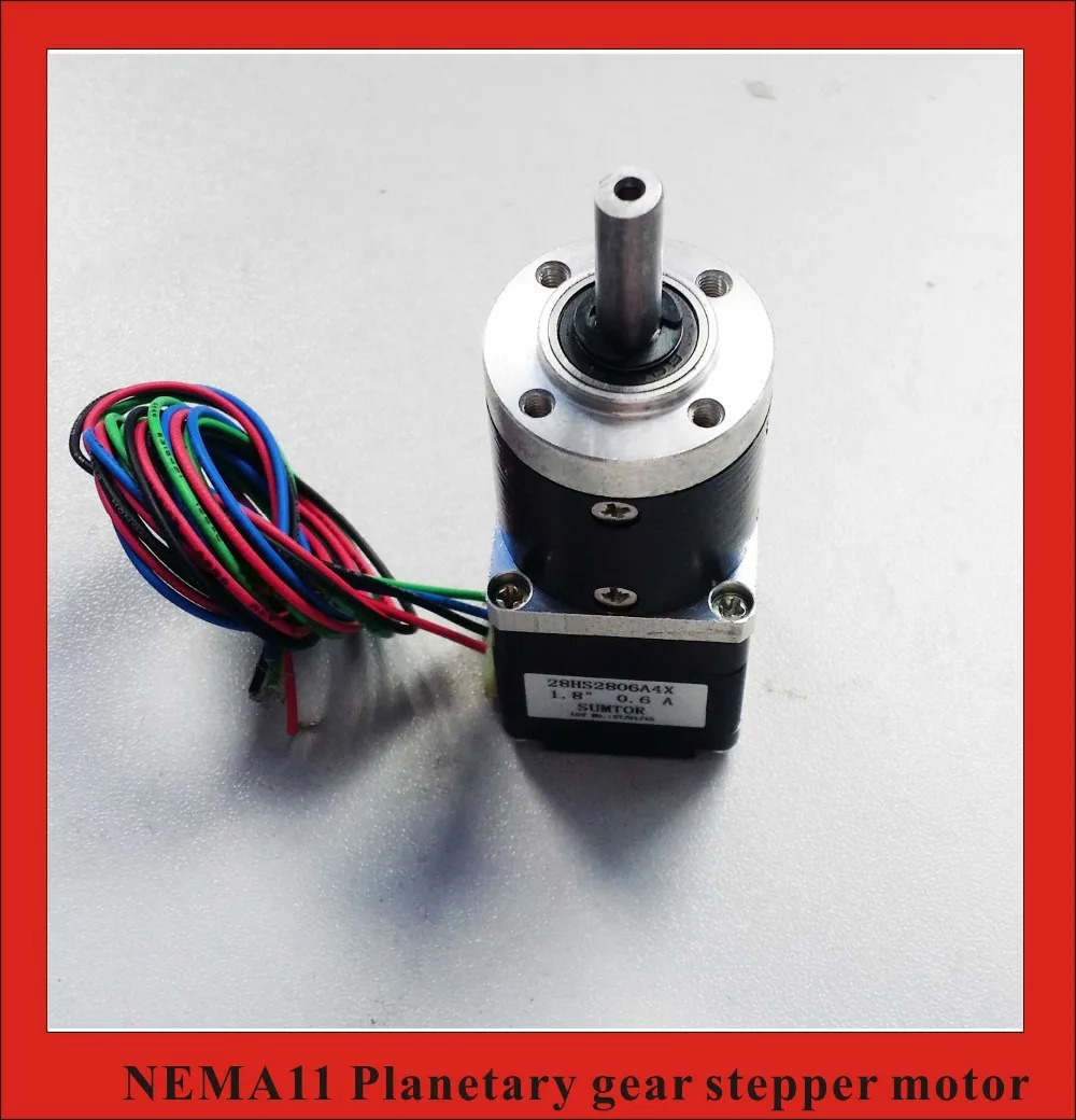 Шаговый двигатель Nema 11 длина шагового двигателя 28 мм 100:1|gearbox stepper motor|geared motorstepper