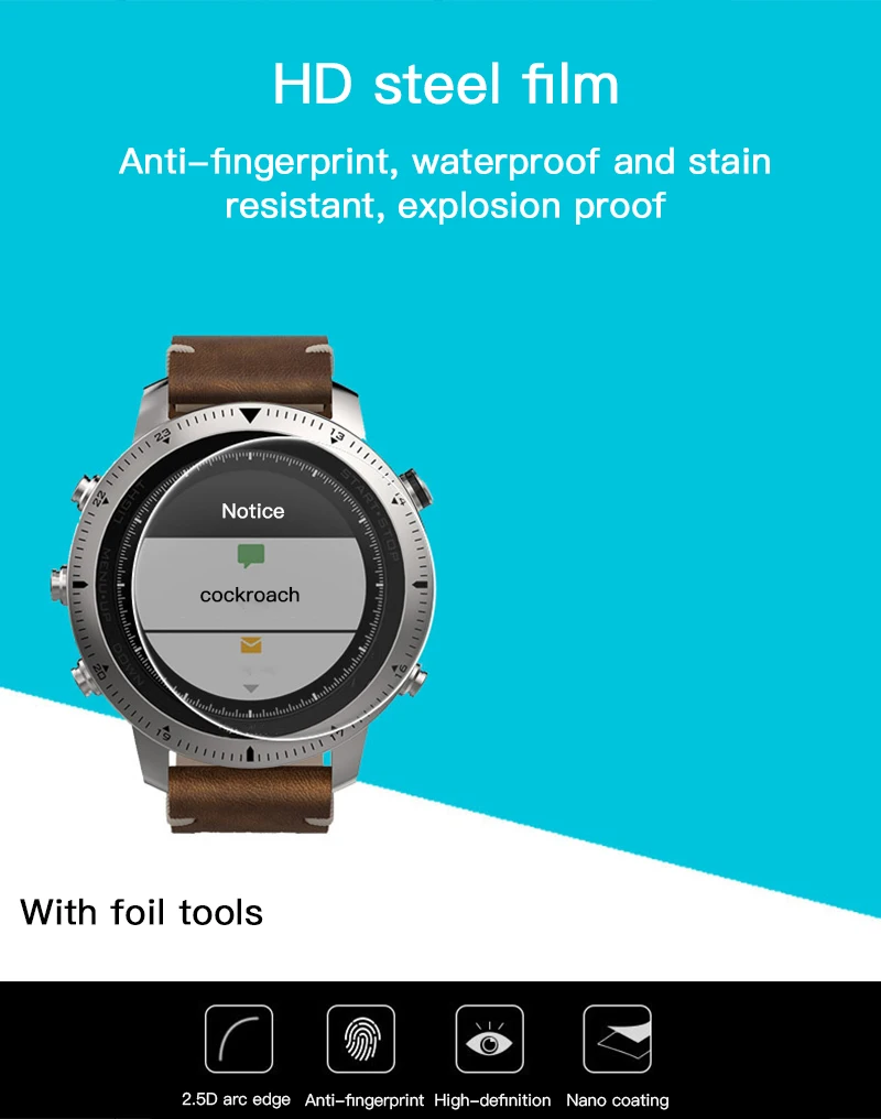 9H закаленное стекло для Garmin Vivomove HR Защитная пленка для Vivoactive 3 HR Защита экрана для Vivosport анти-шок ультратонкий