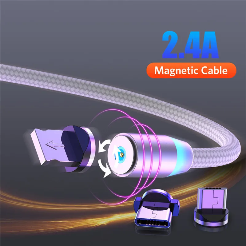 Moskado Магнитный кабель передачи Micro USB C адаптер быстрой зарядки type-C магнитное