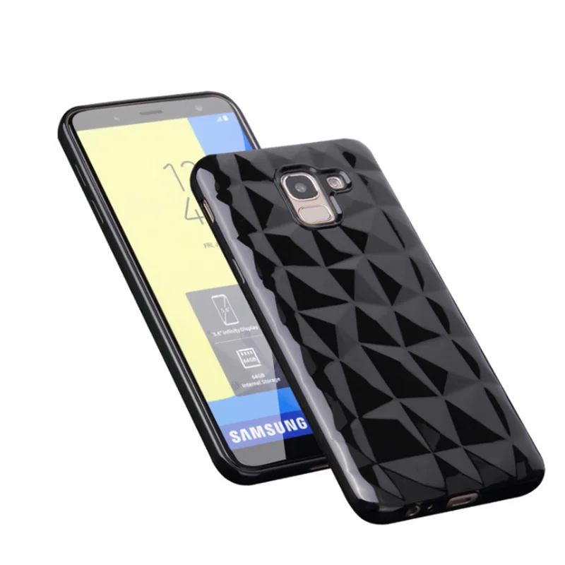 3D алмаз текстура чехол для samsung Galaxy note 8 9 S8 S9 плюс S7 край A6 A8 A5 A7 J3 J7 J4 J6 J5 Prime 2017 J2 Pro 2018