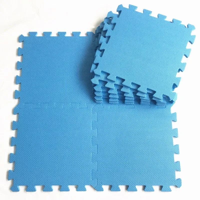 Blue Marjinaa 6 шт./компл. детская пена EVA головоломки игровой коврик/детские игрушки, ковер для детей блокируя упражнение напольный Плитки - Цвет: Blue