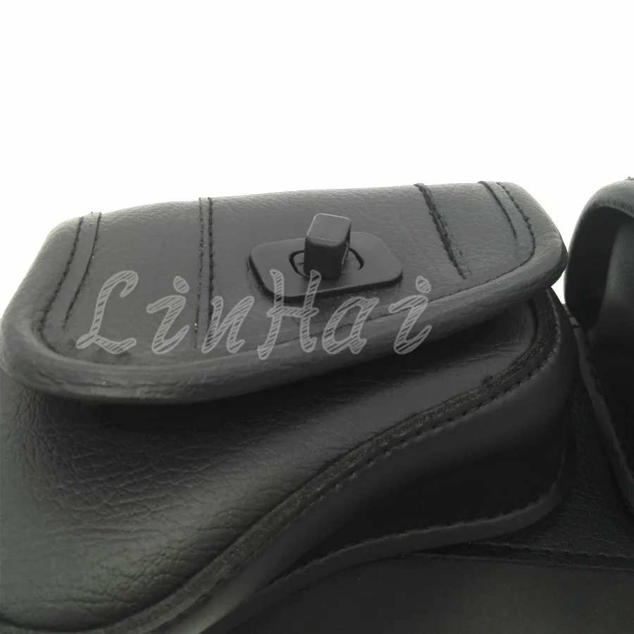 Черная сумка для лобового стекла 3 кармана обтекатель Harley Touring FLHT FLHTC FLHX 1996 2013|bags for