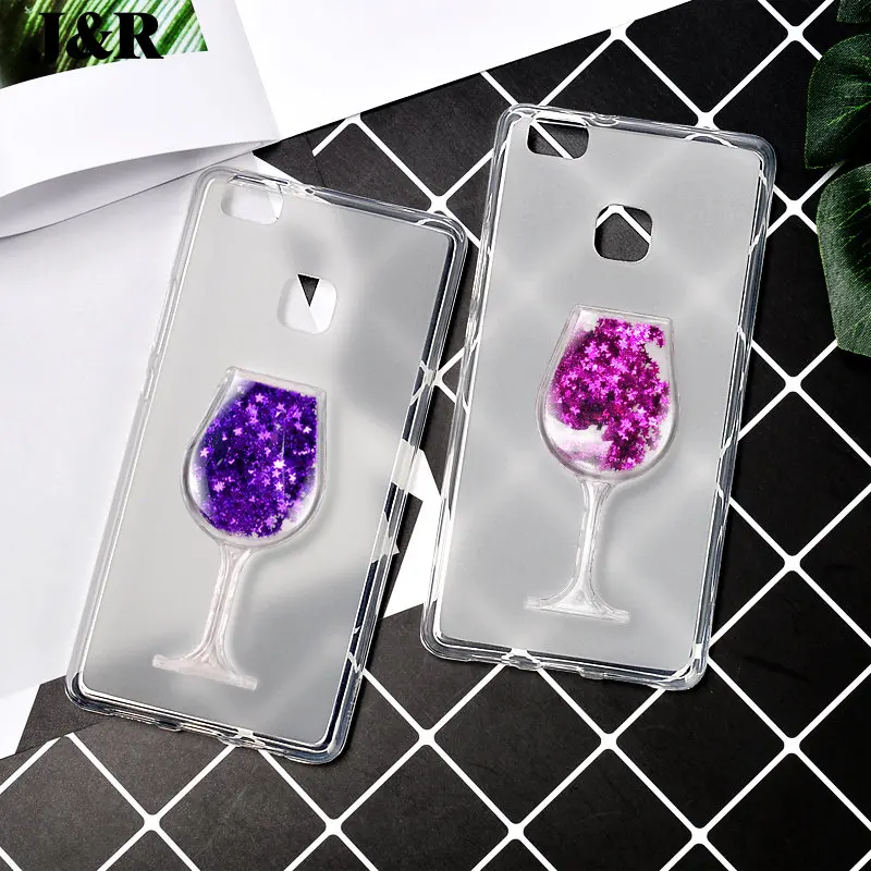 Case For Huawei P9 Lite Liquid Quicksand Cover P 9/G9 P8 P10 Max 2017 P10Plus Glitter Star Transparent TPU Cases |