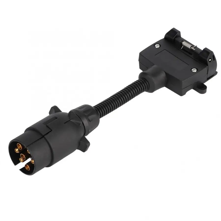 EU 7 Way to AU Flat Blade Trailer Towbar Towing Socket Plug Adapter Connector Car New | Автомобили и мотоциклы