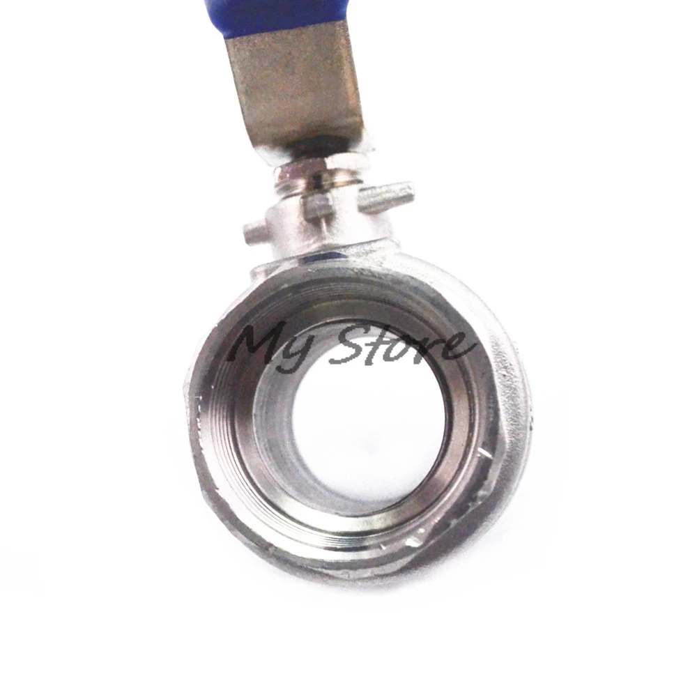 BSPT 1/" 3/8" 1/" 3/4" " 1-1/4" 1-1/" женский из нержавеющей стали SS304 2P полный порт шаровой клапан с виниловой ручкой Резьбовые клапаны