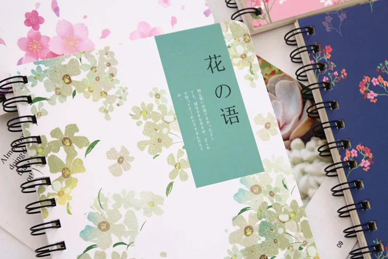 EZONE Sakura тетрадь Kawaii цветочный узор Coli Note Book для путешественника путешествие дневник Spial блокнот для записей студентов канцелярские принадлежности