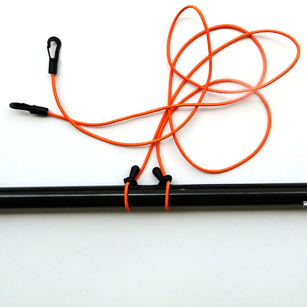 

Set of 5 Pieces 47' Elastic Kayak Canoe Fishing Rod Paddle Leash Shock Cord Surfboard Surfing Leash Rope Kayak Accessories