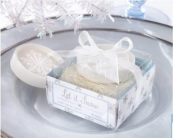 

Handmade scented soap white snow wedding soap gifts favors baby shower favors Christmas gifts wholesale