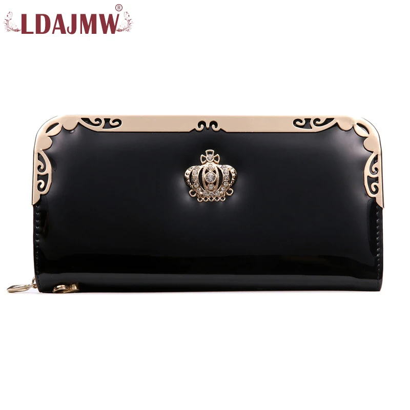 LDAJMW модные длинные женские кошельки с короной Женский держатель для ID карт
