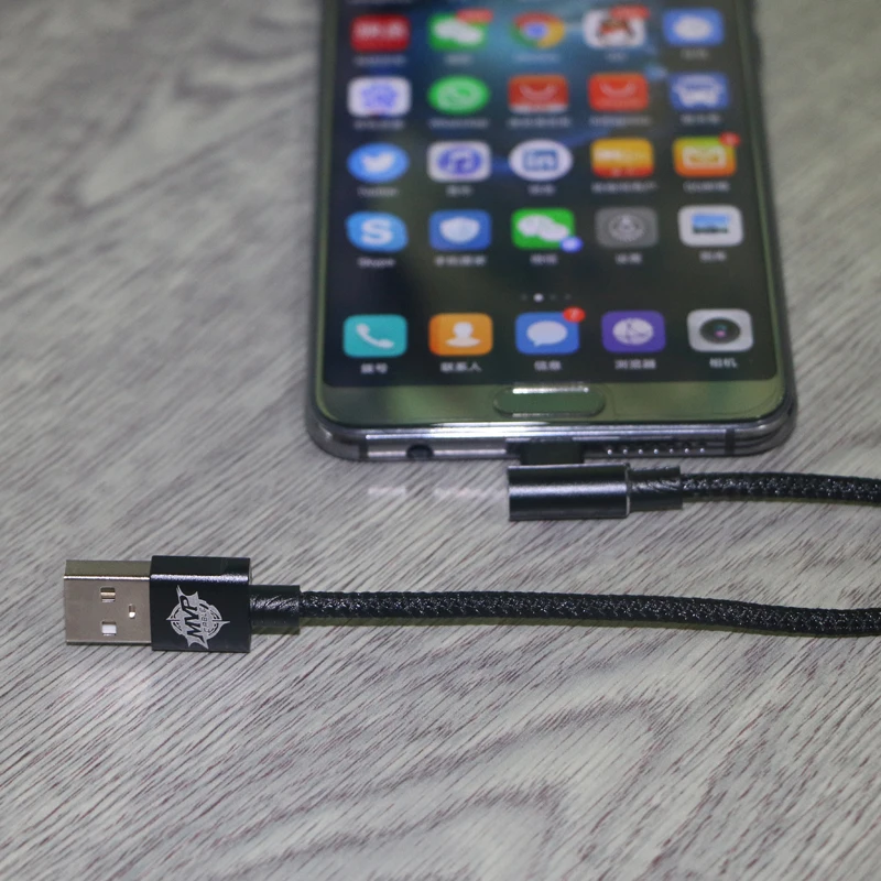 1,2 м USB 3,1 Тип C 90 градусов быстро Зарядное устройство Плетеный данные линии кабель игры для samsung huawei LG в розничной упаковке