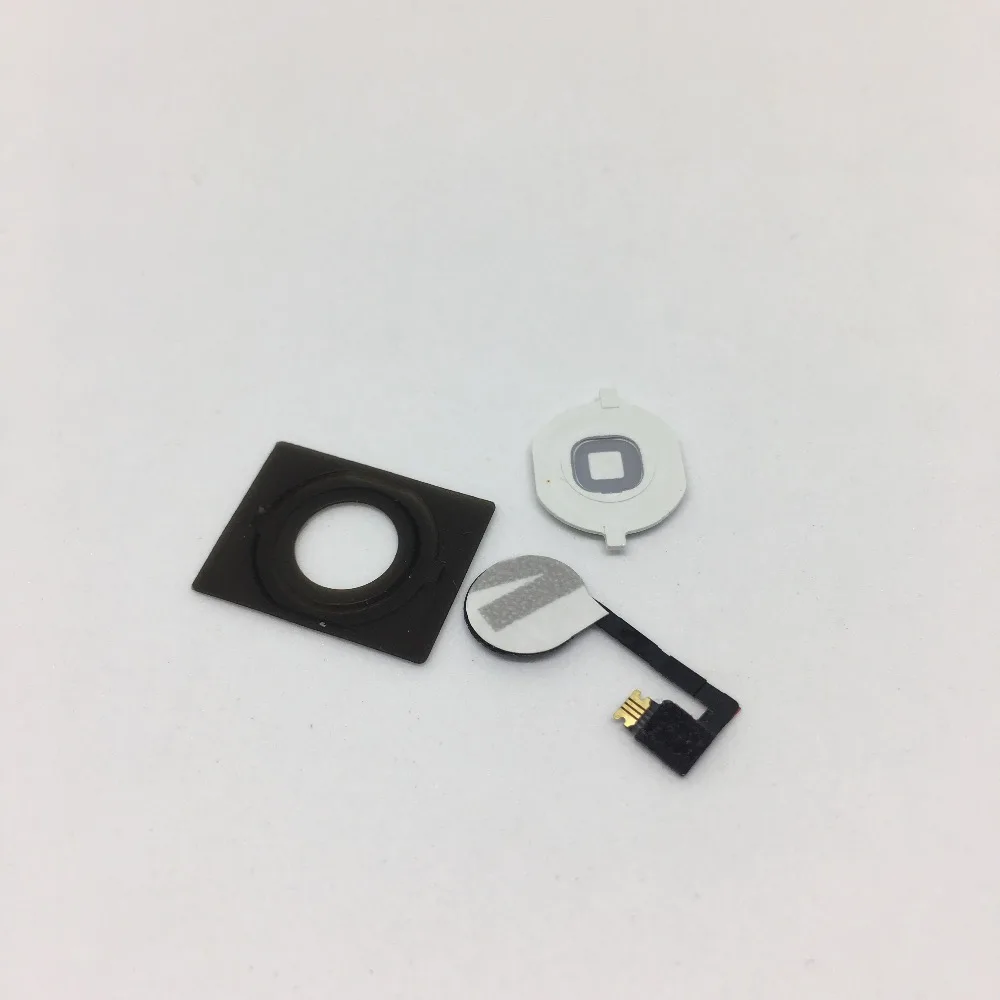 Бесплатная доставка мобильный телефон Home button flex с резиновым ковриком для iPhone 4s home