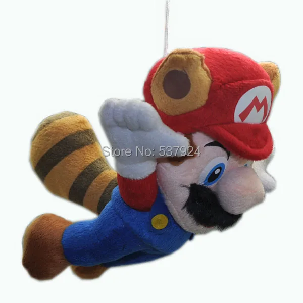 Новый Марио 3 шт. лисица Луиджи енот Tanooki Енот огненный Mario 8 &quot20 см Подвеска