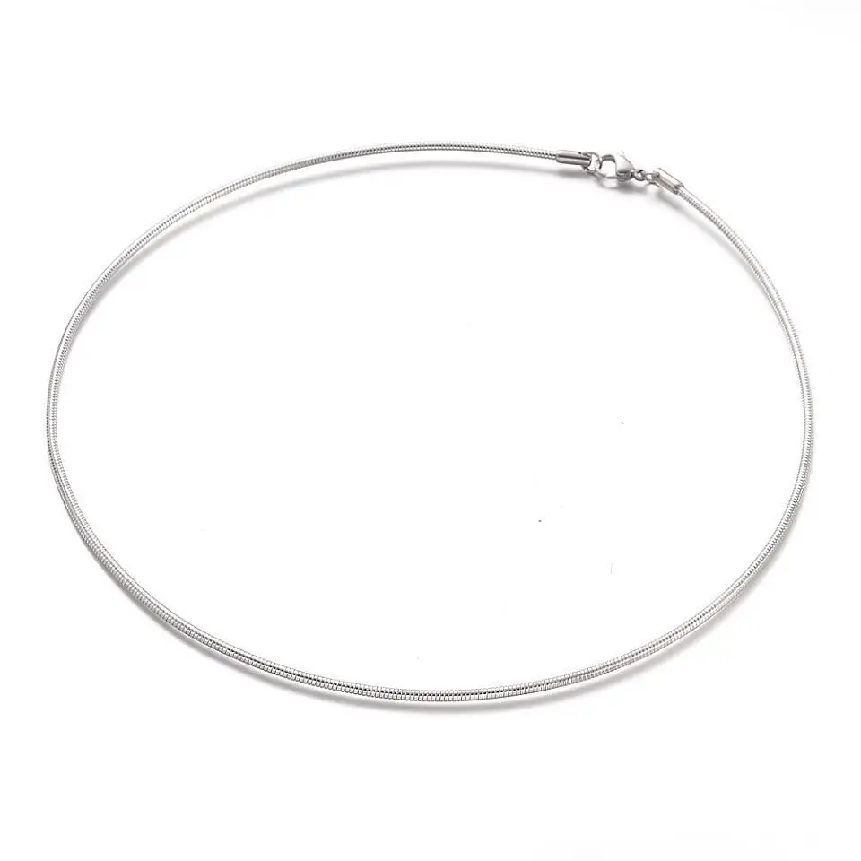 Цепочка из нержавеющей стали 304 с застежками карабинами цвет ширина 2 мм 15 7 дюйма