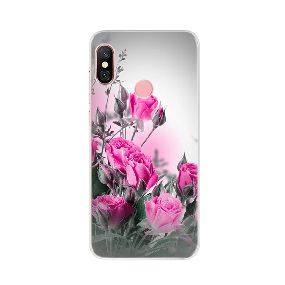 Мягкий чехол из ТПУ для Xiaomi Redmi Note 6 Note6 Pro Силиконовый Модный задней панели