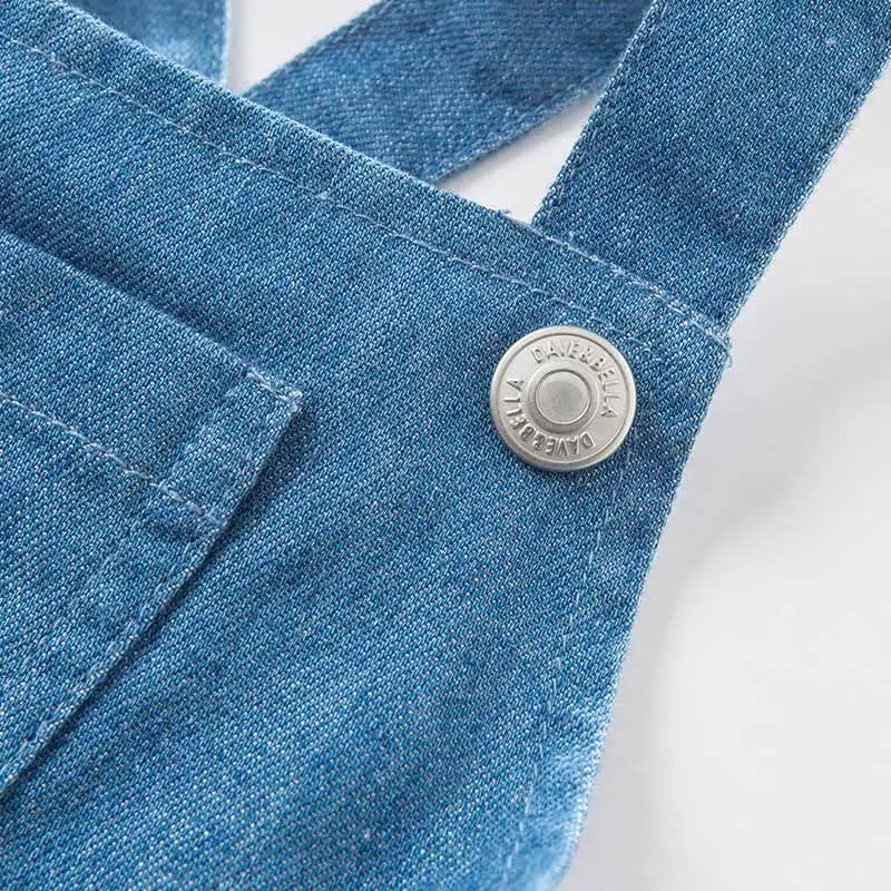 Dave bella/осеннее платье на бретелях для маленьких девочек подтяжках дня рождения