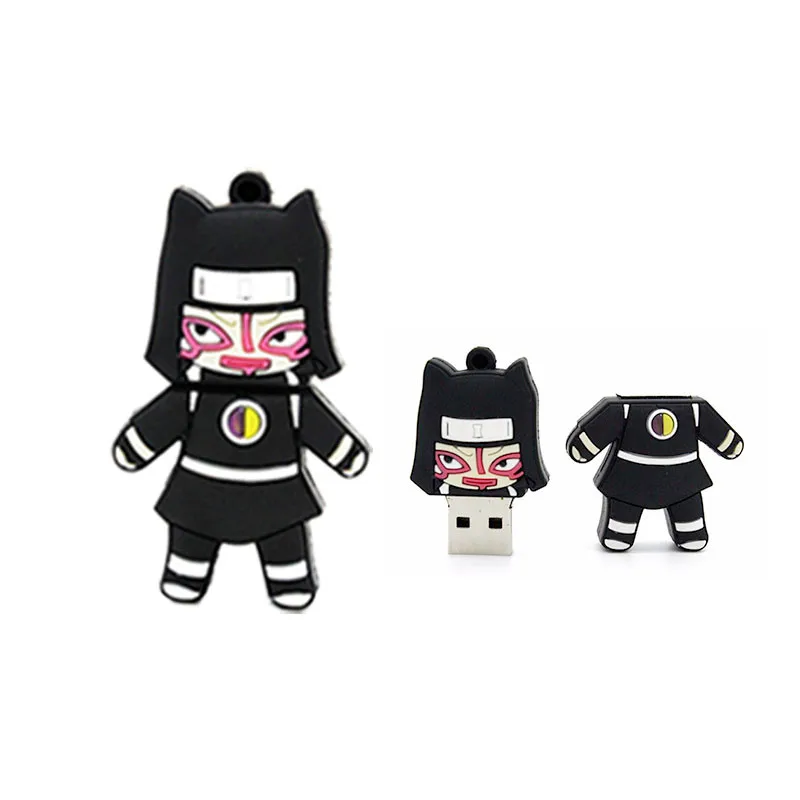 Флешки animado мультфильм милый Naruto Саске ниндзя Флеш накопитель 4 GB 8 16 32G 64G 128G memory stick
