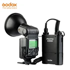 Мощная Вспышка Godox Witstro AD360II-N GN80 TTL 360 Вт GN80 + литиевая батарея PB960 4500 мА  ч для камеры Nikon