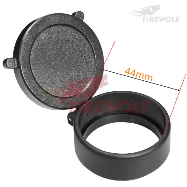 Fire Wolf 44-69 мм винтовка прицел объектив флип быстрая защита крышка объективная линза Крышка для калибра матовая крышка телескоп Охота - Цвет: 44MM