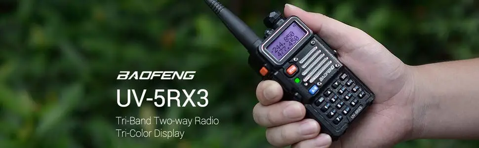 Baofeng UV-5RX3 трехдиапазонный с 1,25 м+ 2 антеннами 136-174 220-225 400-520 5 Вт VFO VHF UHF двухстороннее радио Любительская портативная ветчина