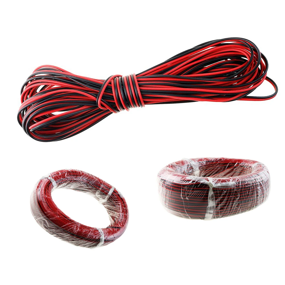 2 Pin 22AWG канала Светодиодная лента удлинительная проволока КАБЕЛЬНАЯ