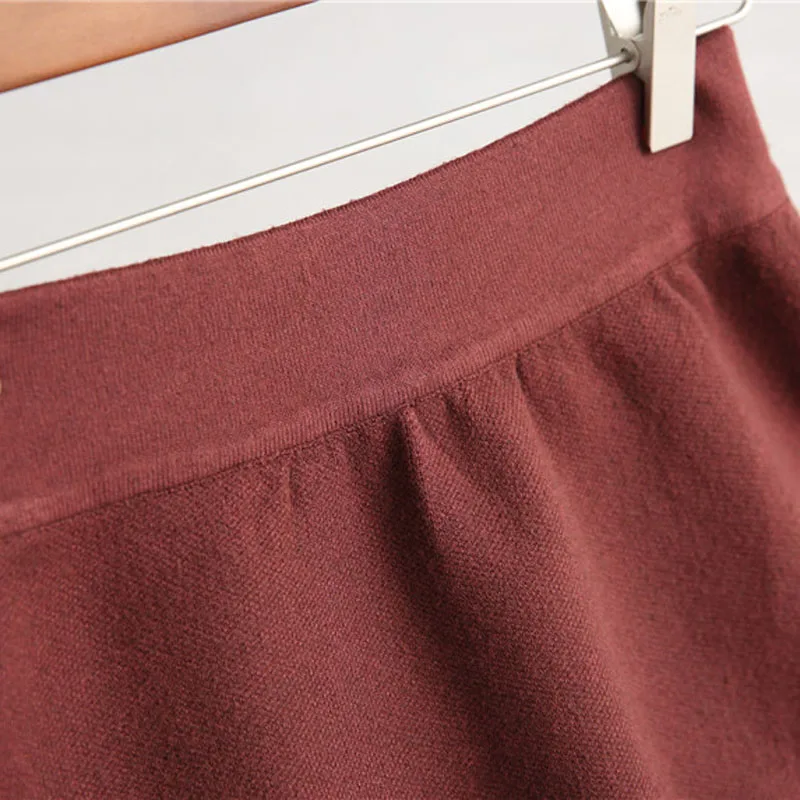 Женская осенне зимняя трикотажная юбка годе выше колена|fashion skirt|skirt fashionknee skirt |