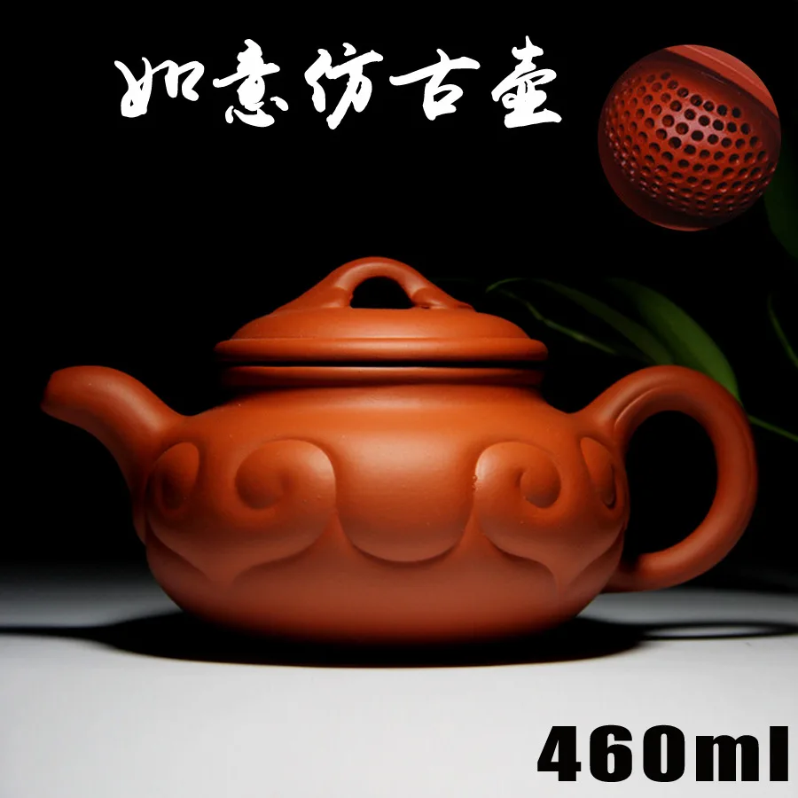 

Genuine Ceramic Yixing Teapot Handmade Chinese Clay Teapots Set 460ml Zisha Porcelain Pottery Kung Fu Coffee Sets Gift Packing