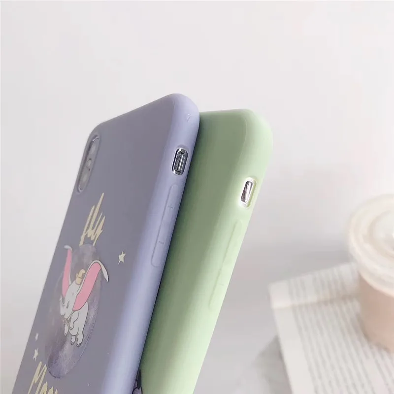 Cute Cartoon Dumbo elephant Doll Silicon TPU Phone Case For iPhone X XS Max XR 10 8 7 Plus 6 6s 5 5S SE 2020 Cover Fundas |
