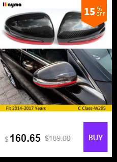 C63 Стиль углеродное волокно задний багажник спойлер для Benz C class C180 C250 W205 2 купе- год C205 автомобиль спойлер заднего крыла