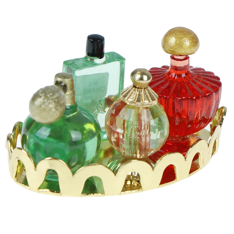 Новый 1/12 масштаб розовый поднос для парфюмерии миниатюрная мебель модель мини