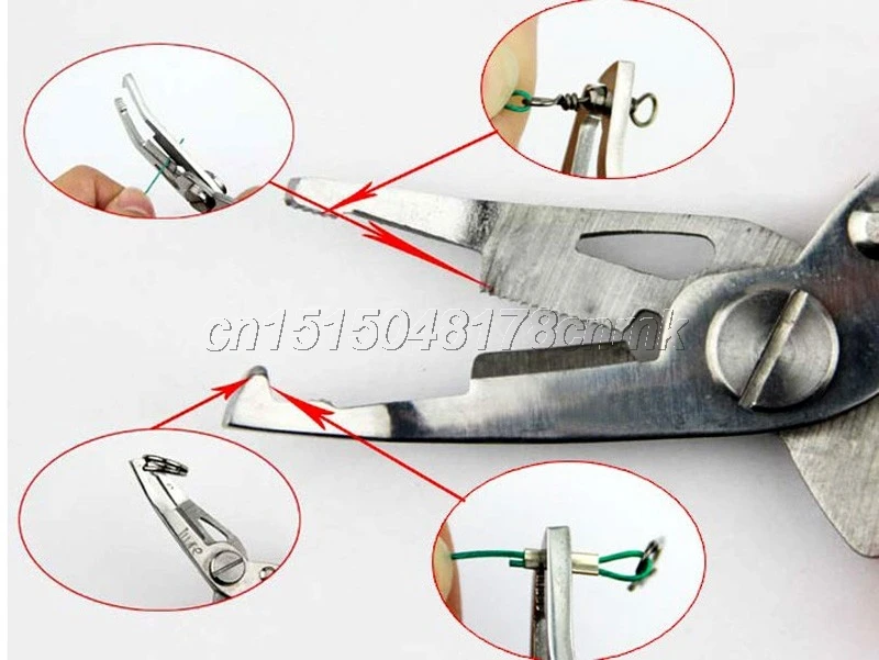 Minfishing 1 шт., синие и черные рыболовные ножницы, плоскогубцы, крючки для удаления рыболовных снастей