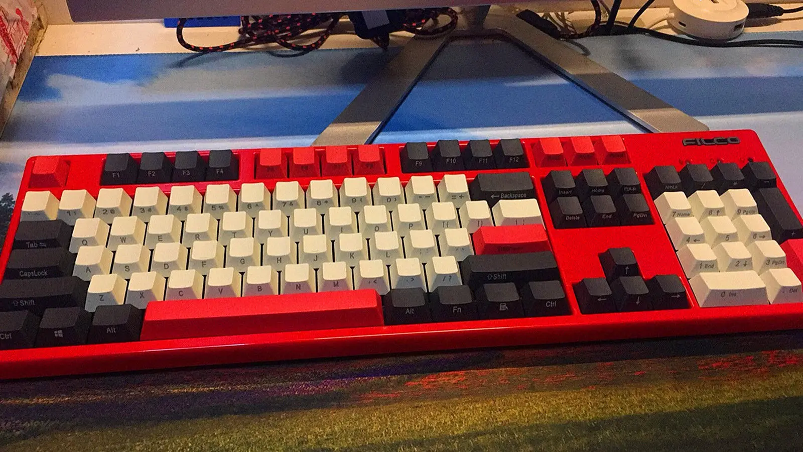 104 ключей Dolch Red Keycap набор Толстая PBT лазерная резьба Keyaps ANSI профиль колпачки для