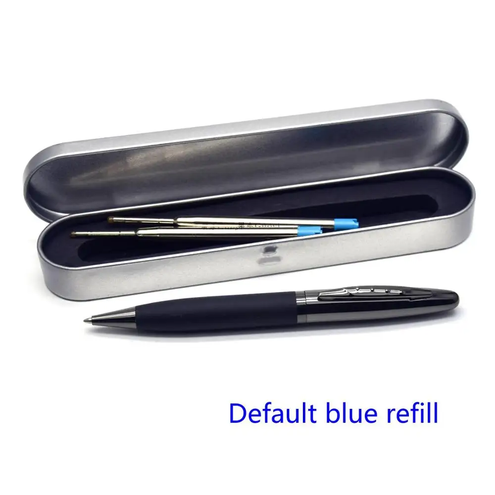 Pen box - Blue ink Guoyi C015 креативный кожаный металлический корпус Шариковая ручка офисная для школы канцелярский подарок; ручка для гостиницы и бизнеса - Цвет: Pen box - Blue ink