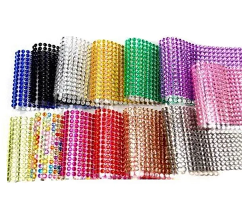 Горячая Распродажа 750 шт./компл. 3 мм наклейка Bling стразы самоклеящиеся