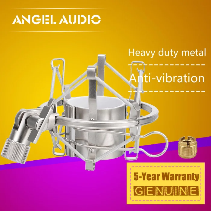 Высококачественная ударопрочная подставка для микрофона цвета шампанского с