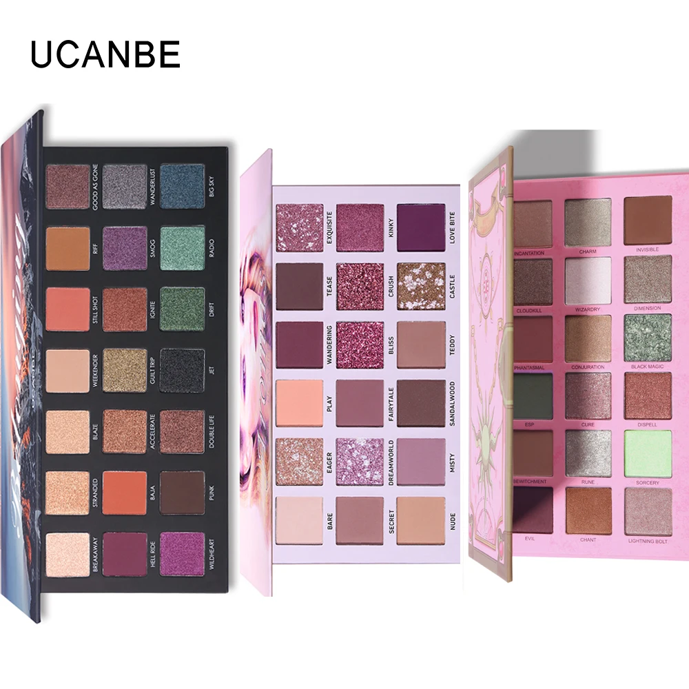 1 set UCANBE 3 шт./компл. для палитры теней для век Макияж комплект продолжительный блеск матовый металлический тени для век великолепные оттенки Экстрим Цвет выигрыш - Цвет: 1 set