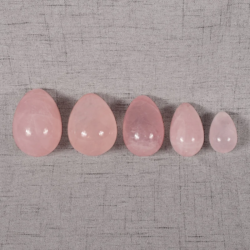 1 шт. непросверленный натуральный розовый кварц иони яйцо нефрит яйцо хрустальный шар тазового Кегеля Упражнение вагинальная подтяжка Сфера