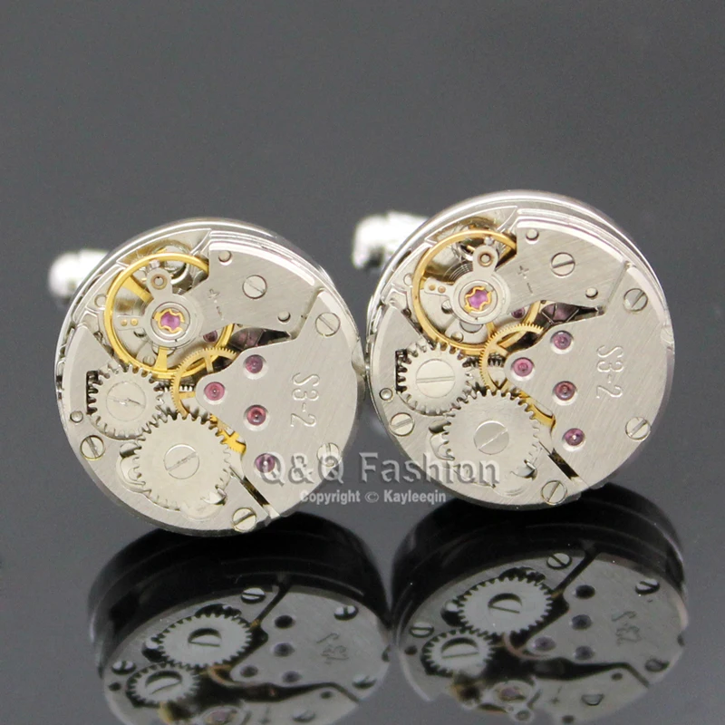 Часы наручные мужские с механизмом стимпанк|shirt cufflinks|groom giftcufflinks cufflinks |