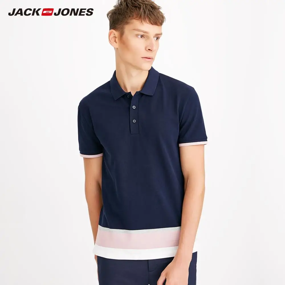 JackJones Мужской Хлопковый приталенный умный повседневный деловой Топ Простая