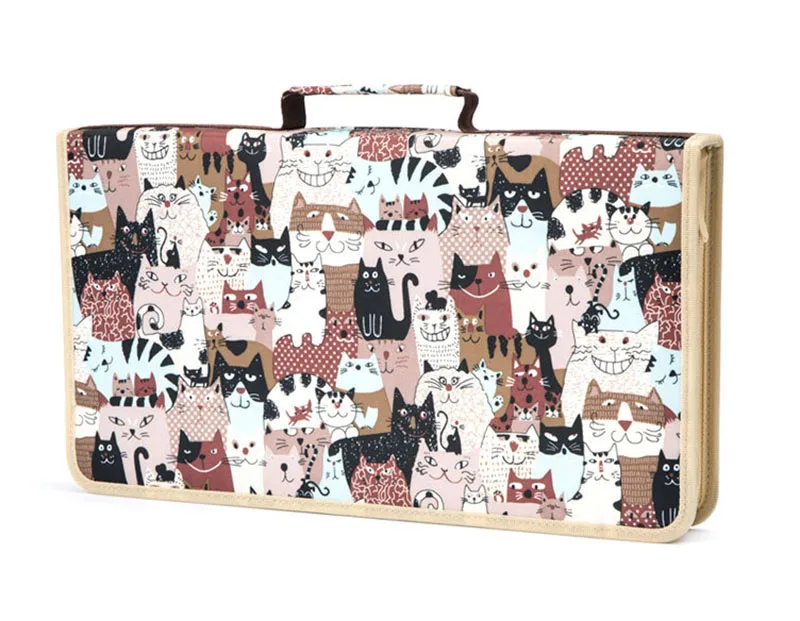 216 Holes Милый 168/216 отверстия школьный Карандаш Чехол Kawaii уголовного Карандаш Чехол дети мальчики девочки большой мешок ручки коробка для Ark маркер Цветные карандаши - Цвет: 216 Holes