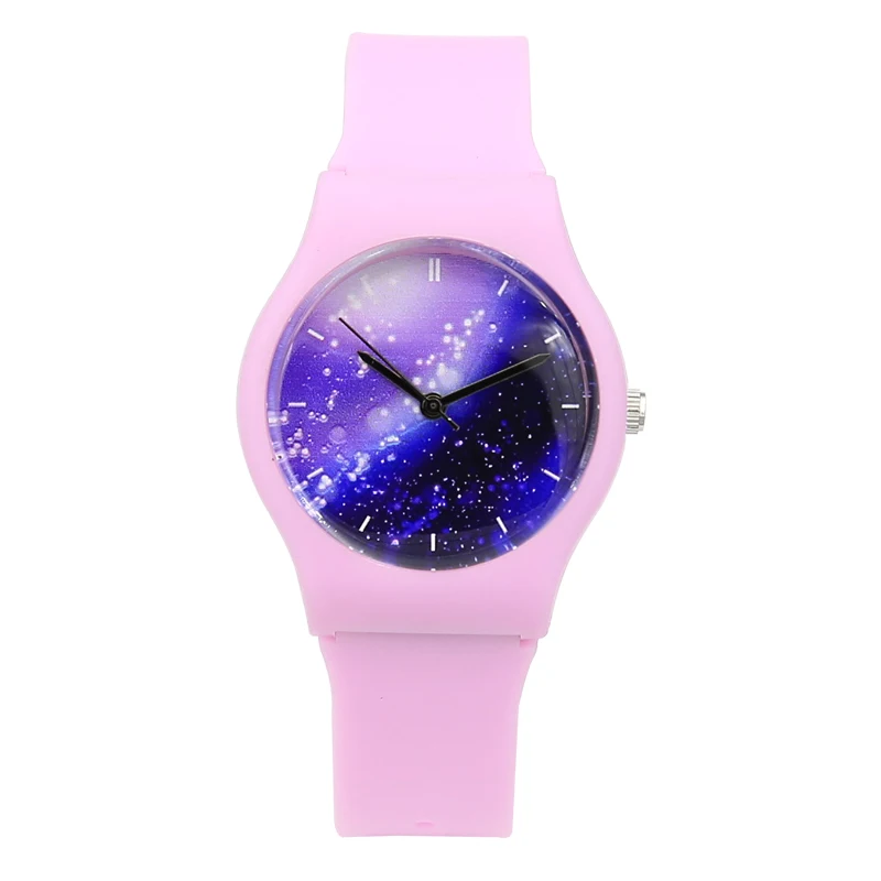 Новинка 2017 Модные прозрачные Детские Водонепроницаемые часы в стиле Харадзюку с